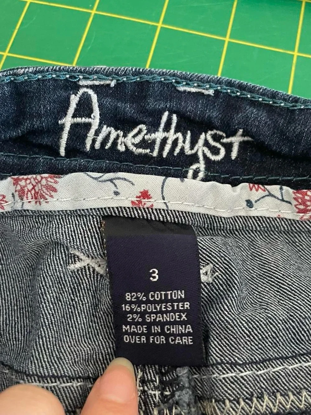 Vintage Y2K mcbling micro mini jean shorts by Amethyst